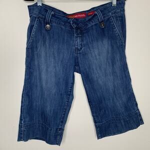 Hot Kiss Bermuda Shorts Sz 13 Low Rise Stretch Denim